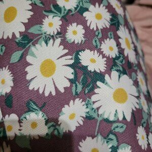 Hampton Bay Floral Square Pillow 18" x 18" - Purple With Cates aster 100% Polyes